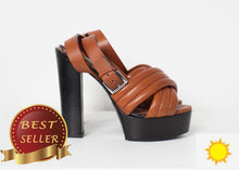 Load image into Gallery viewer, Farlill Heel in Brown - thangtv01737 (4517938266171)
