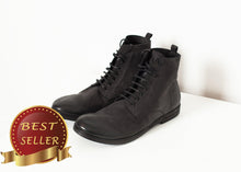 Load image into Gallery viewer, Combat Ankle Boot in Black - thangtv01737 (4517937152059)

