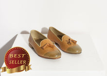 Load image into Gallery viewer, Leather Loafer in Lime - thangtv01737 (4517879480379)
