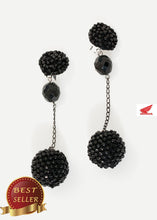 Load image into Gallery viewer, Drop Cluster Earring in Black - thangtv01737 (4517903335483)
